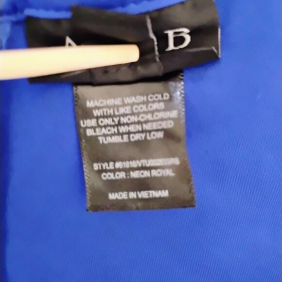 Alexa B Nites Royal Blue Dress Full Length Size 6 Polyester Spandex - Picture 10 of 11